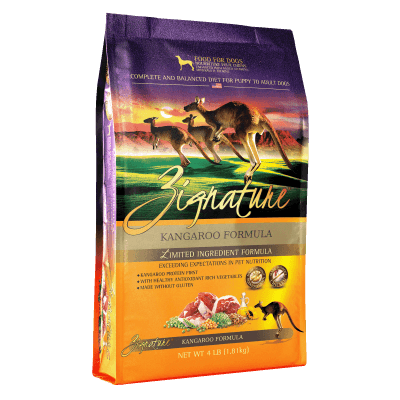 zignature dog food kangaroo